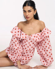 Polka Off Shoulder Set